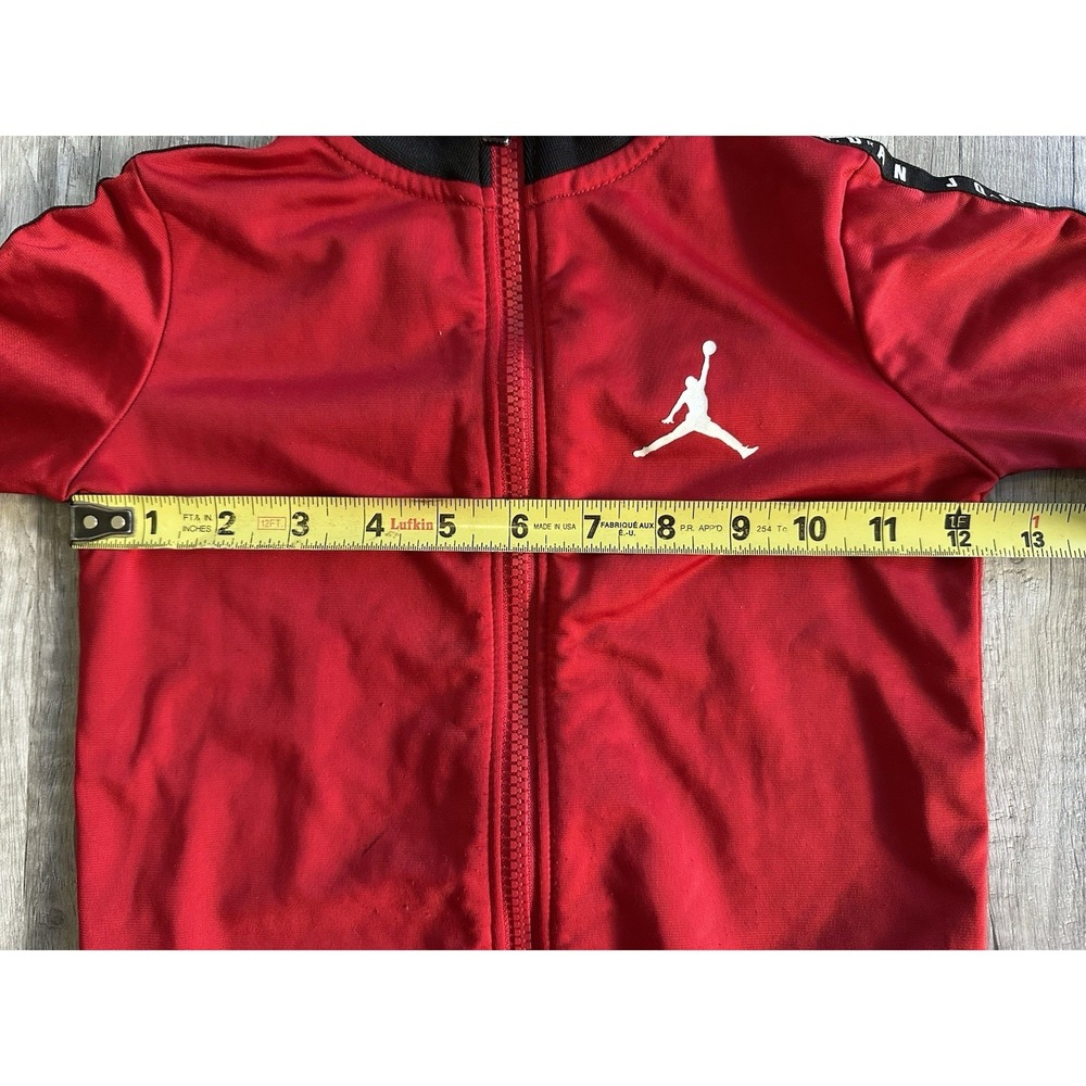 Air Jordan Boys 4T Red Full-Zip Track Jacket Athletic Warm-Up Jacket - Picture 7 of 11